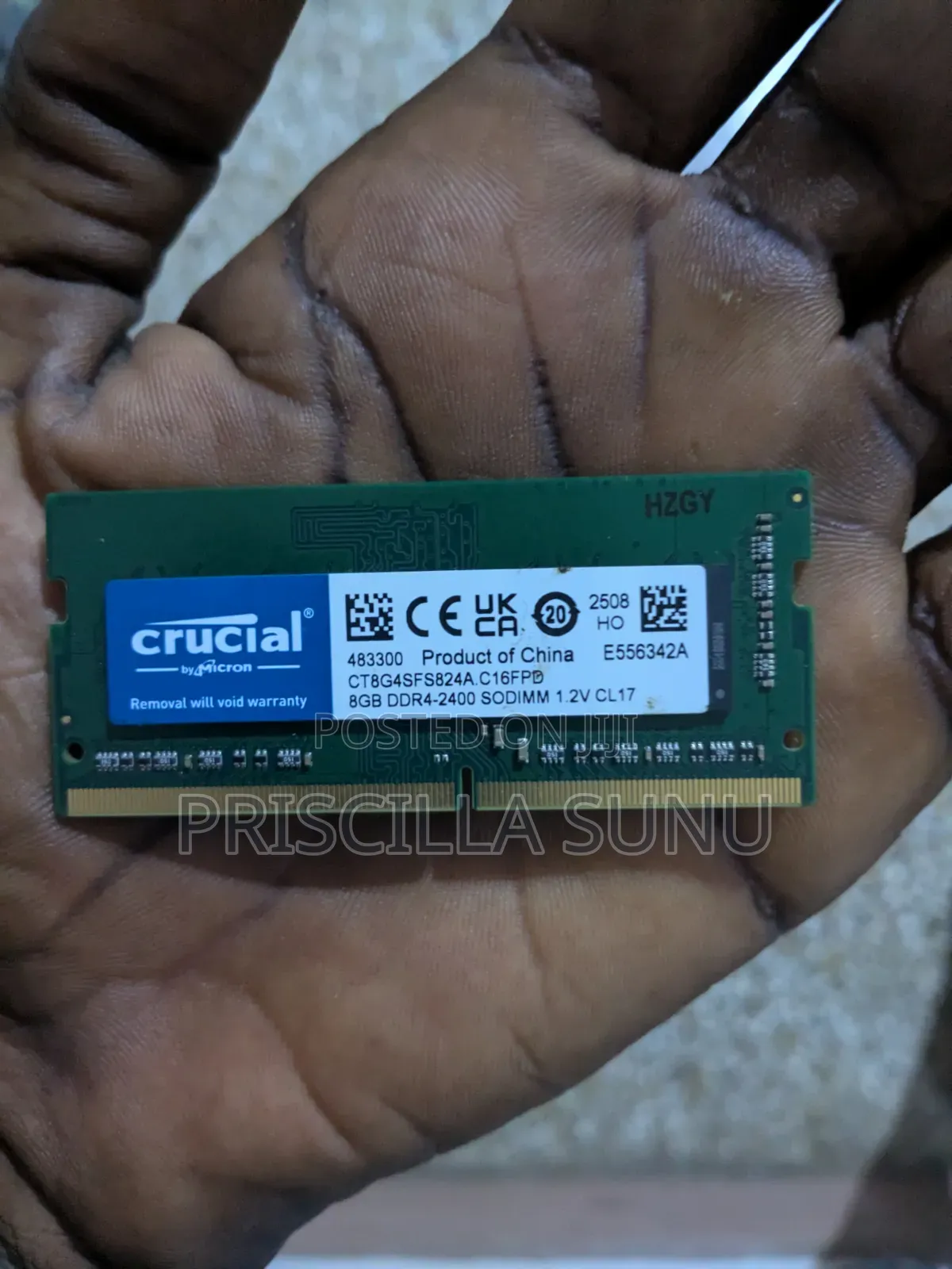Brand New 8gb Ddr4 Ram(Laptop)