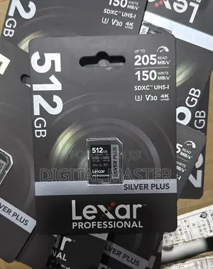 Lexar 512gb Professional Silver Plus Uhs-I SDXC Memory Card