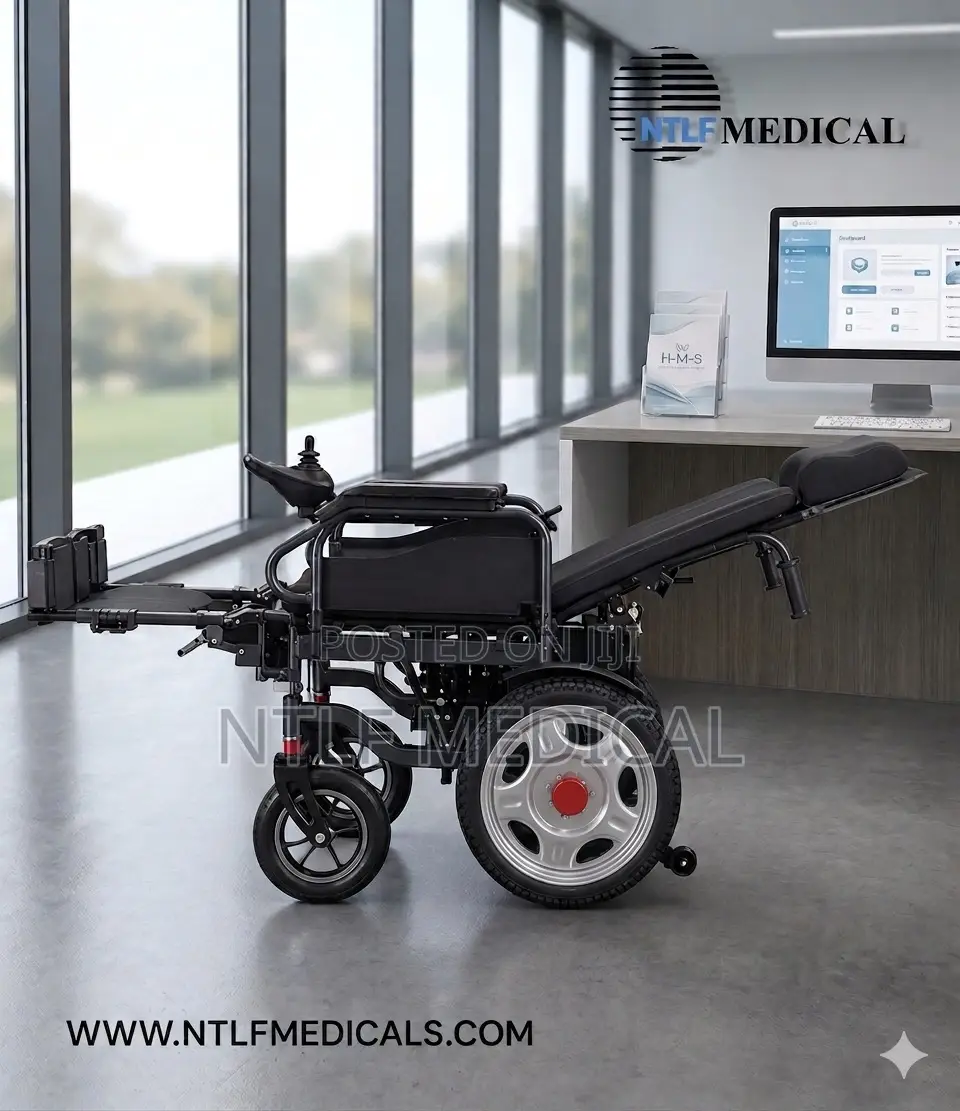Electric Wheelchair Long Back (Reclinable, Convertible, Foldable)