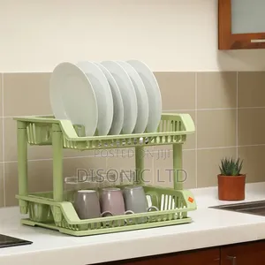 Double Plastic Dish Rack