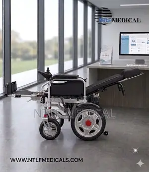 Electric Wheelchair Long Back (Reclinable, Convertible, Foldable)