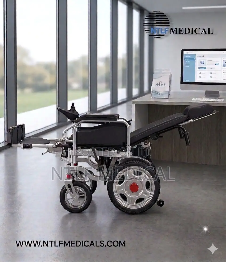 Electric Wheelchair Long Back (Reclinable, Convertible, Foldable)