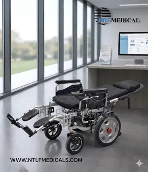 Electric Wheelchair Long Back (Reclinable, Convertible, Foldable)