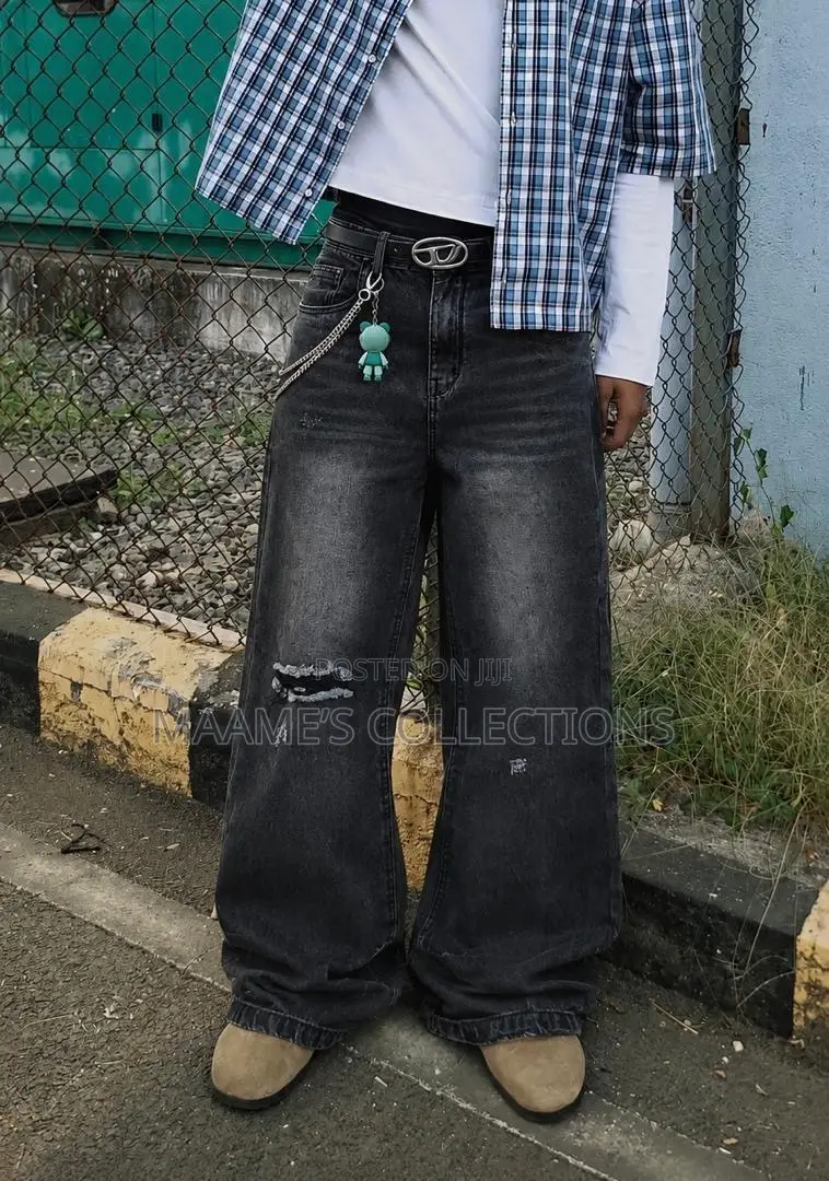 Men's Vintage Casual Loose Baggy Jeans Trousers