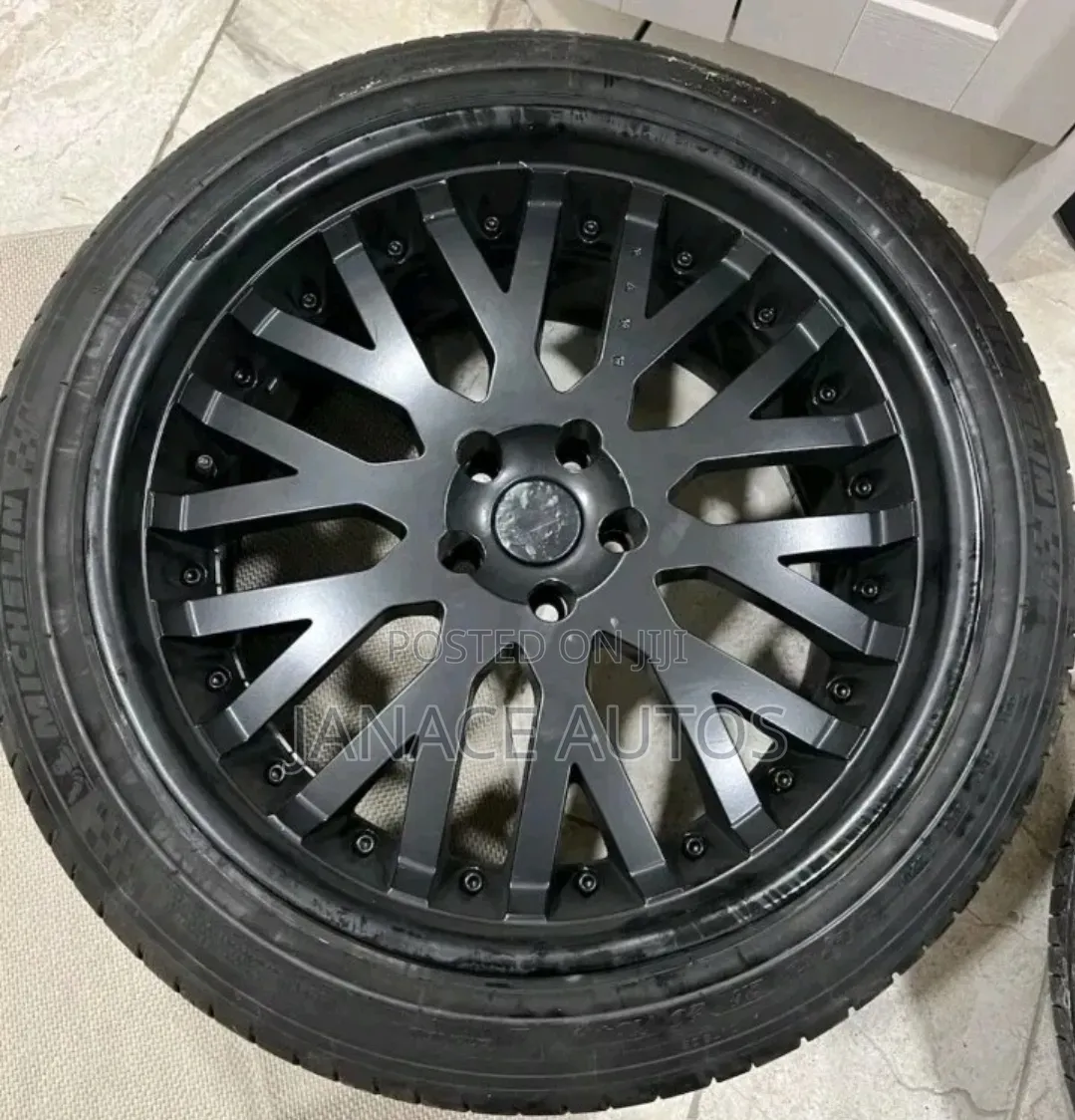 4x Project Kahn Rs Staggered Alloy Wheels Matt Black - 20" 9j 11j