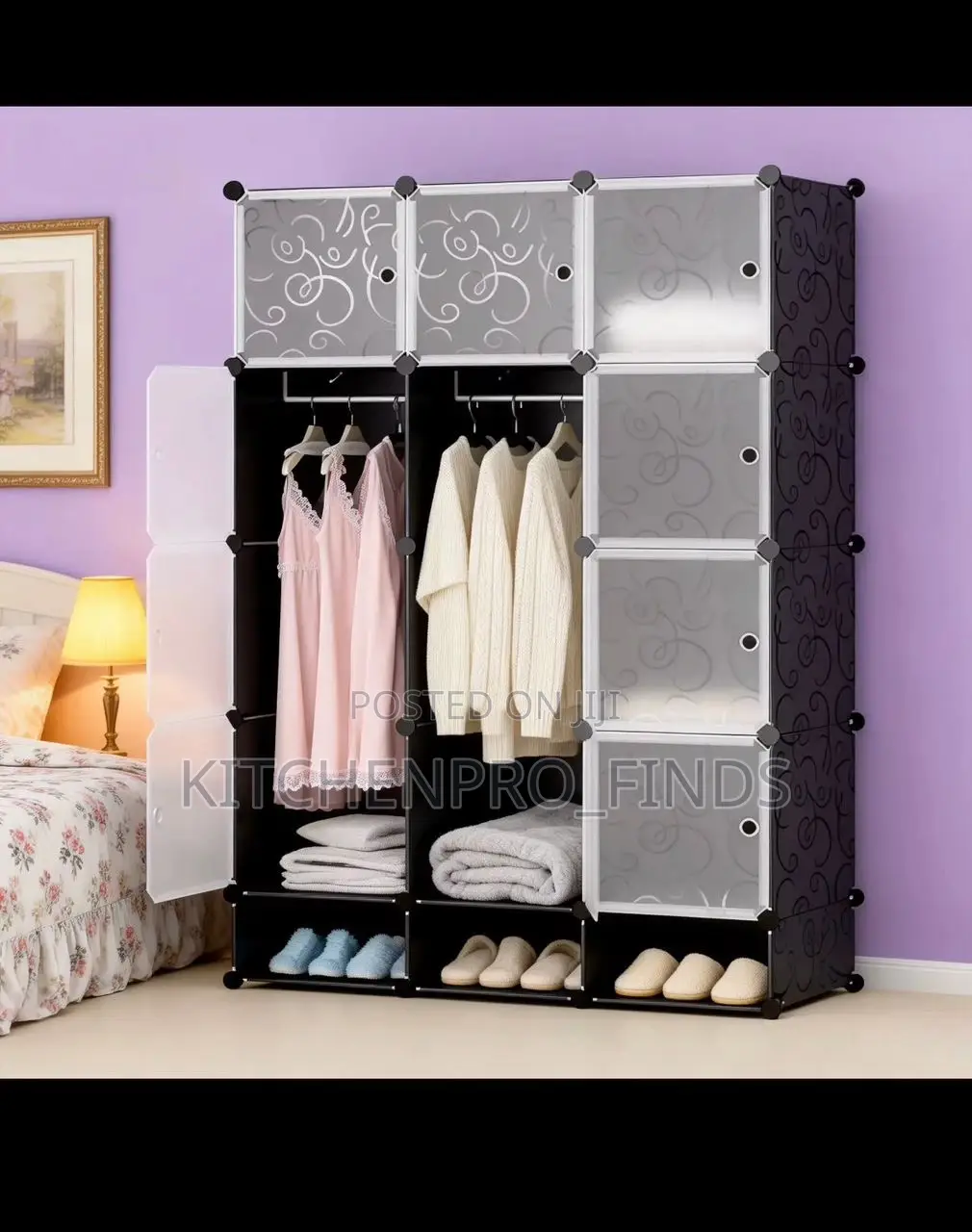 12 Cubes Plastic Wardrobe
