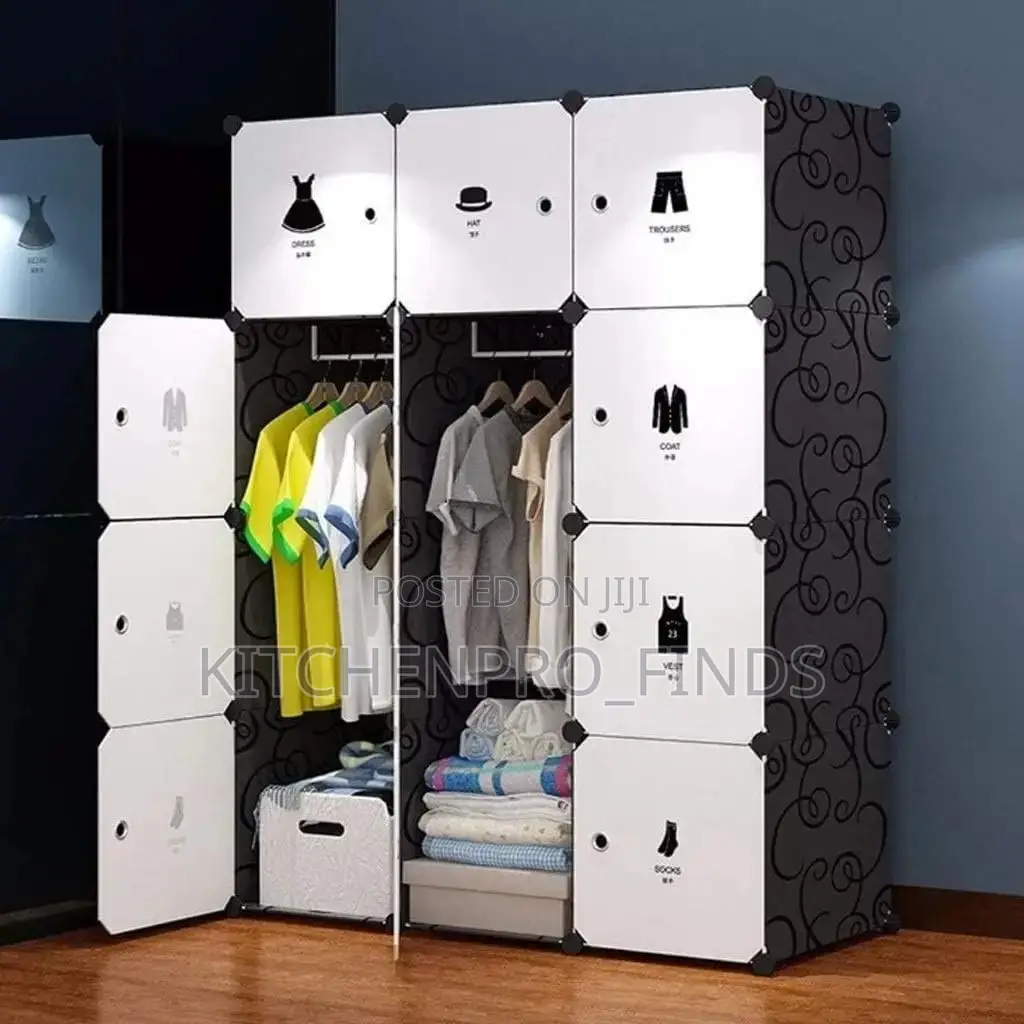12 Cubes Plastic Wardrobe