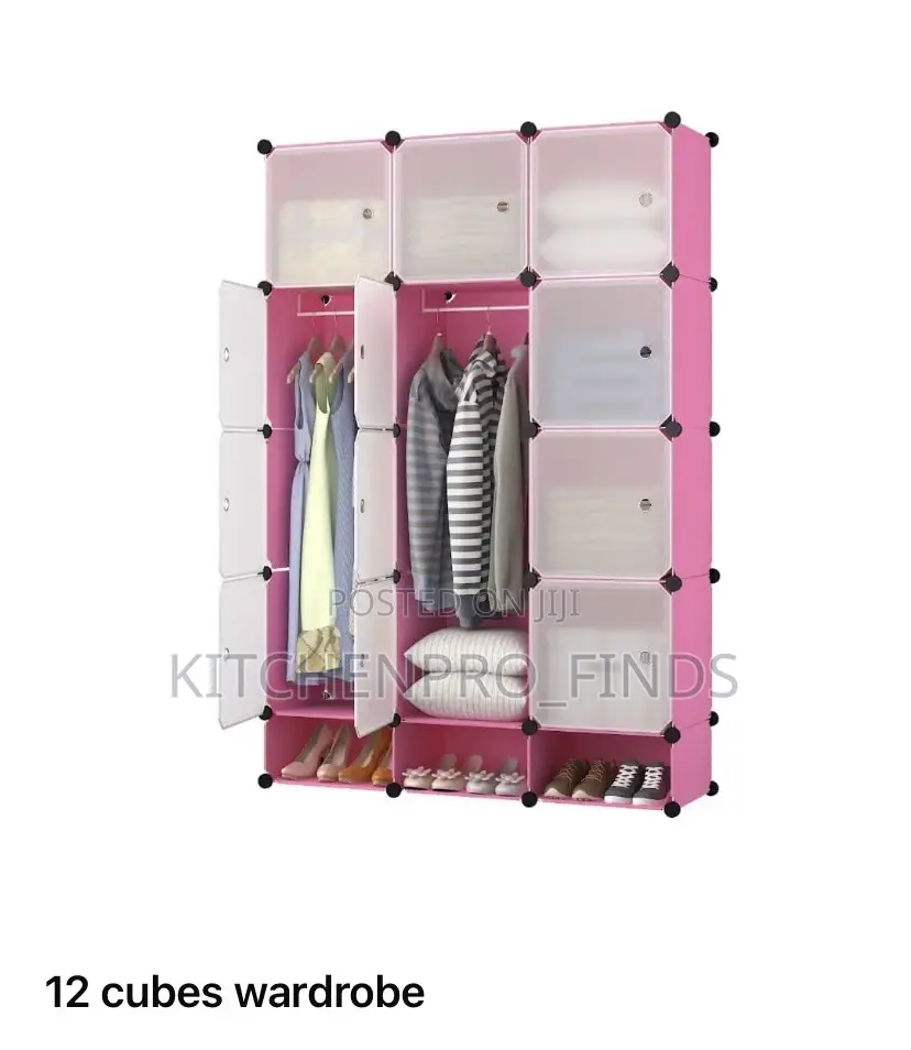 12 Cubes Plastic Wardrobe