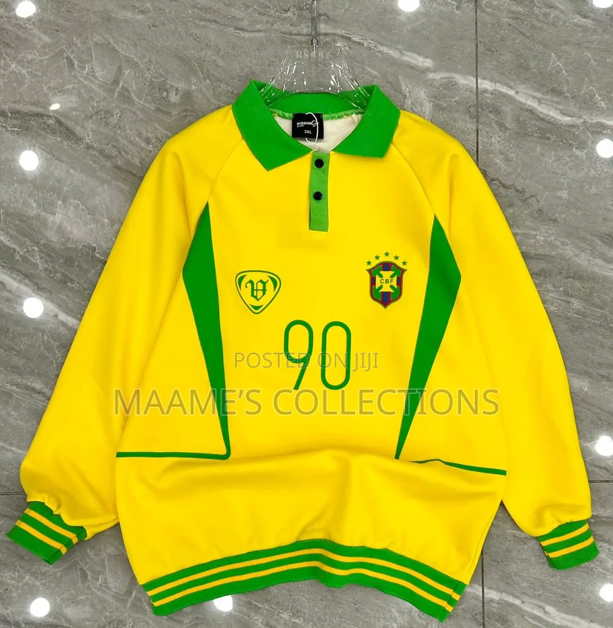 Vescartes Brazil-Themed Knitted Jersey