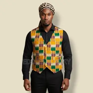 Distinctive African Print Vest