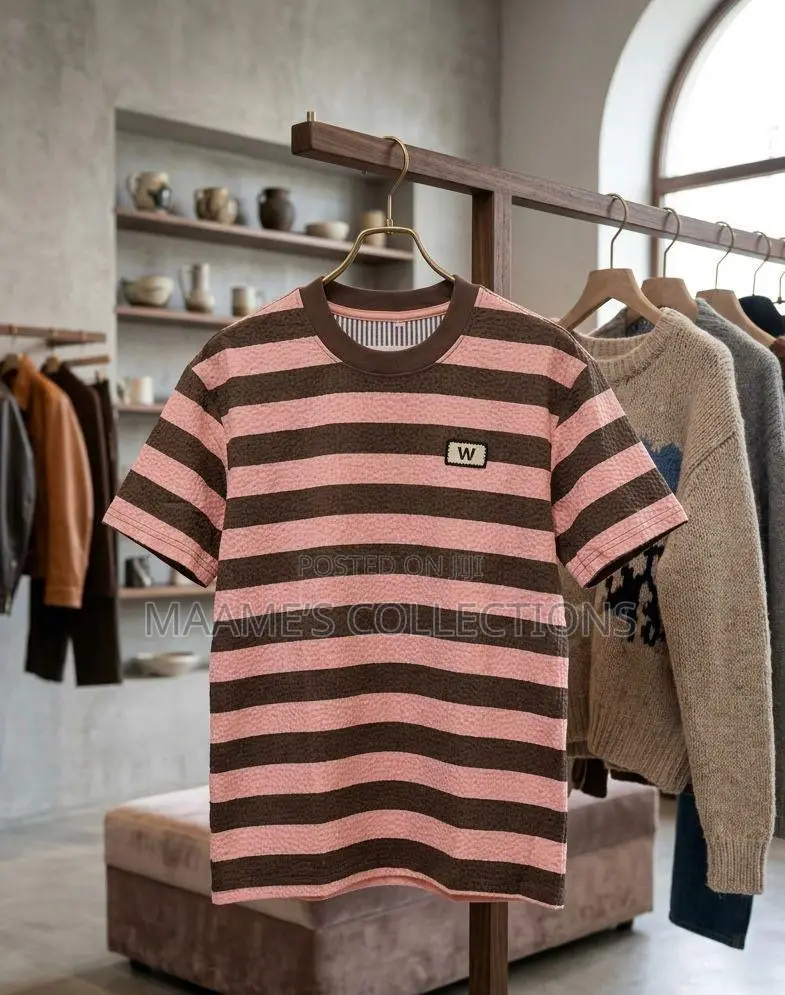 Men's Comfortable Soft and Casual Digital Print Striped T- Shirts