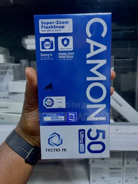 New Tecno Camon 50 Ultra 512 GB Black