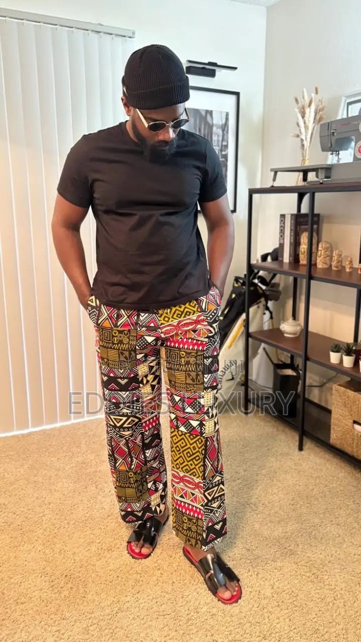 One-of-a-Kind Ankara Men Cargo Pants
