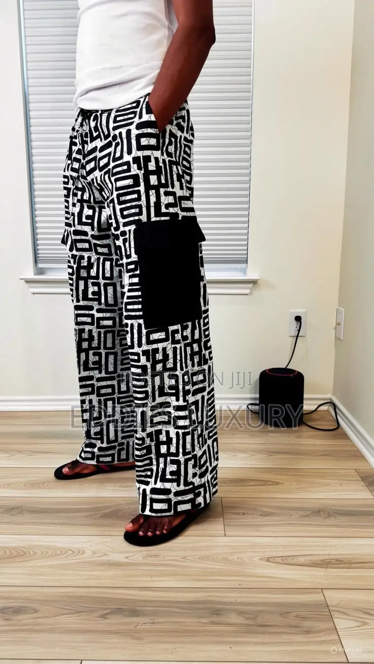 One-of-a-Kind Ankara Men Cargo Pants