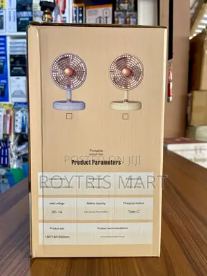 Portable Rotating Rechargeable Desktop Fan
