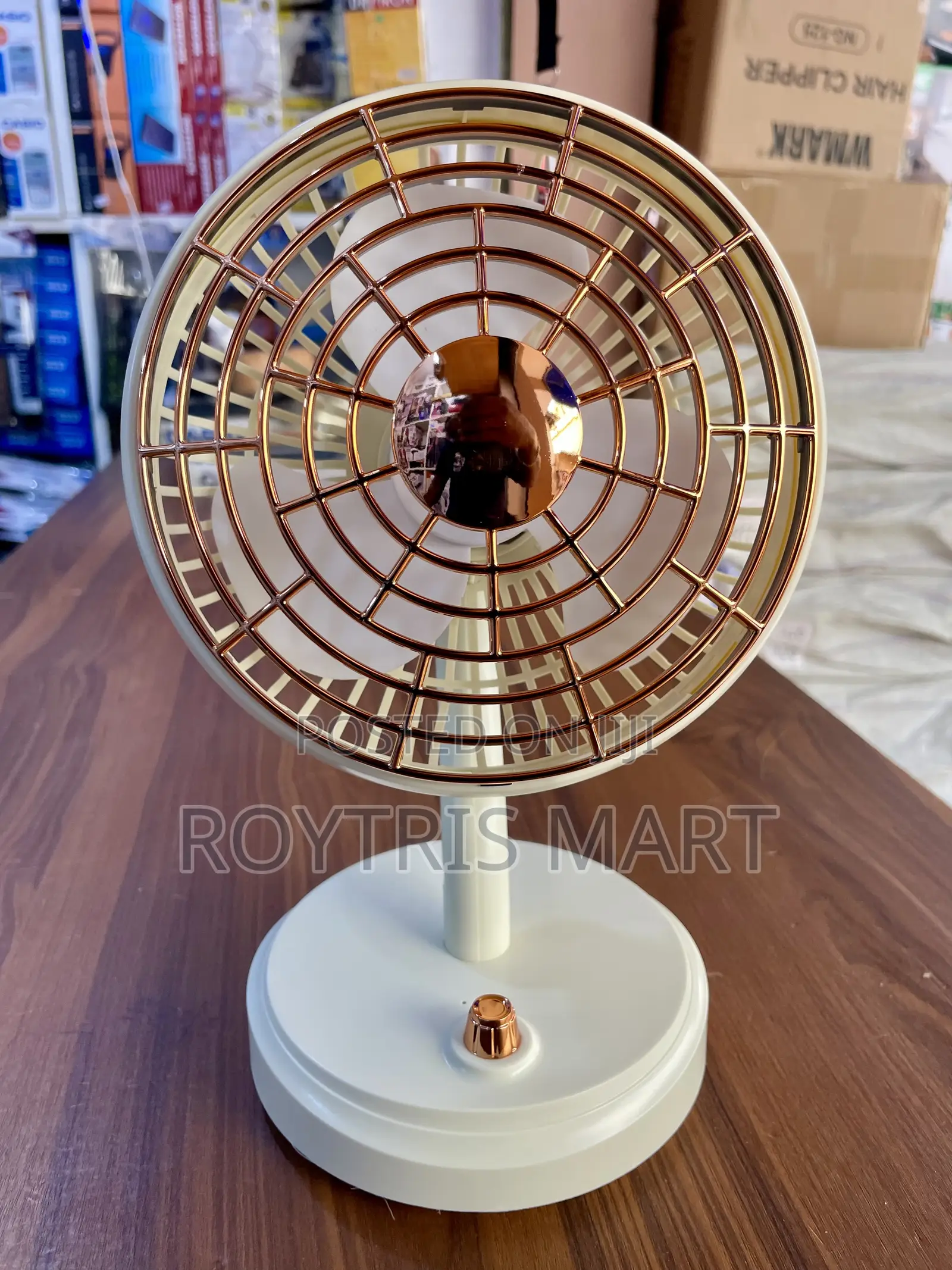 Portable Rotating Rechargeable Desktop Fan