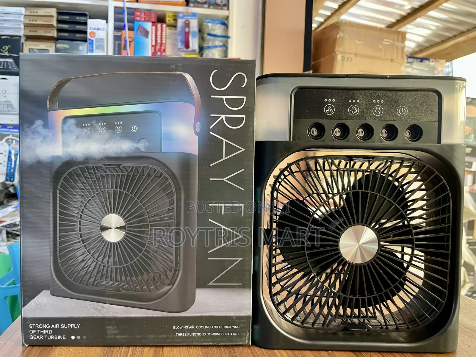 Introducing the New 3 in 1 Rechargeable Fan With Humidifier