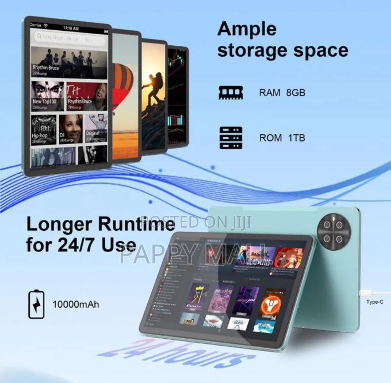 New C idea CM8000 Plus 1 TB Blue