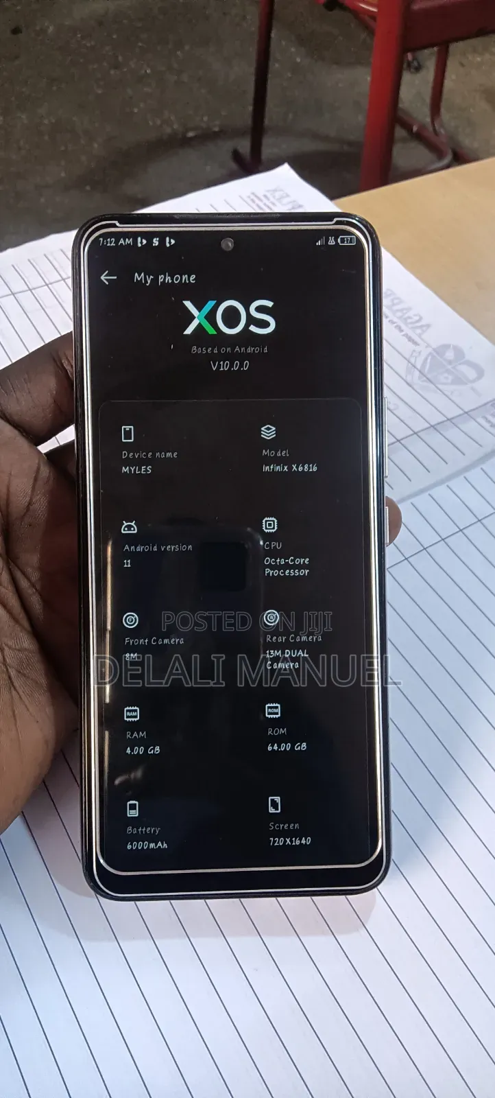 Infinix Hot 12 play 64 GB Gold