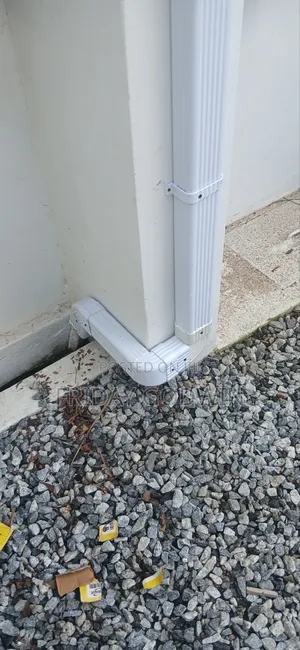 White PVC Rain Gutter
