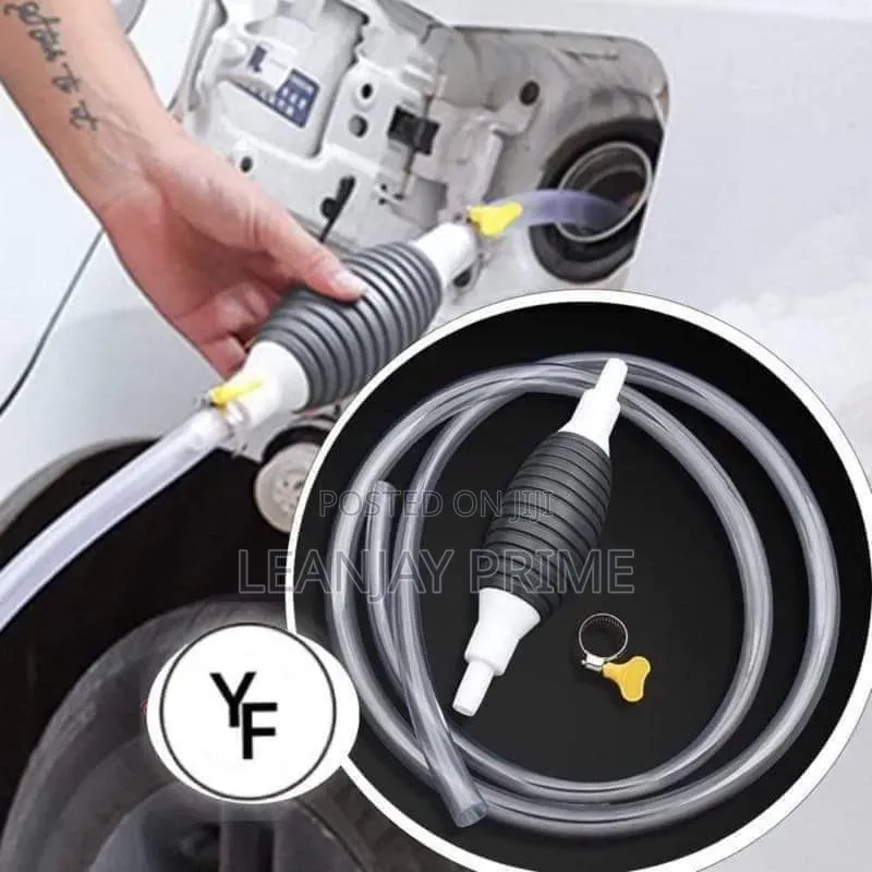 Manual Fuel Transfer Pump Kit | Petrol, Diesel Water Siphon Hose