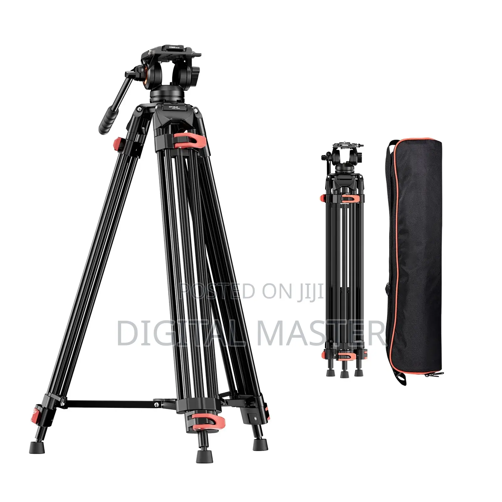 Coman Df16ls Heavy Duty Video Tripod With Fluid Head