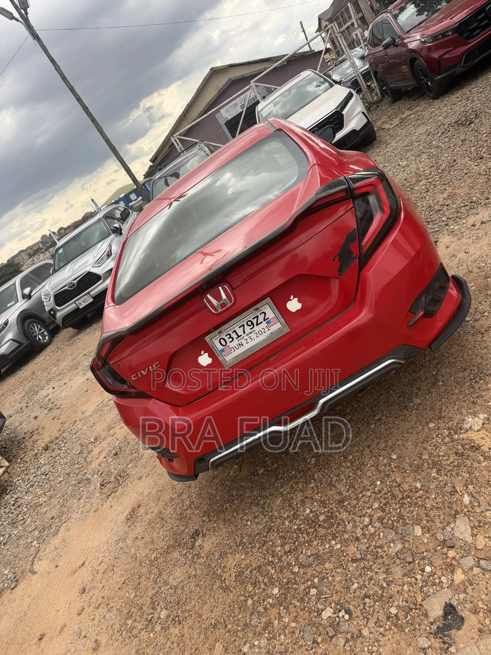 Honda Civic LX 4dr Sedan (2.0L 4cyl) 2016 Red