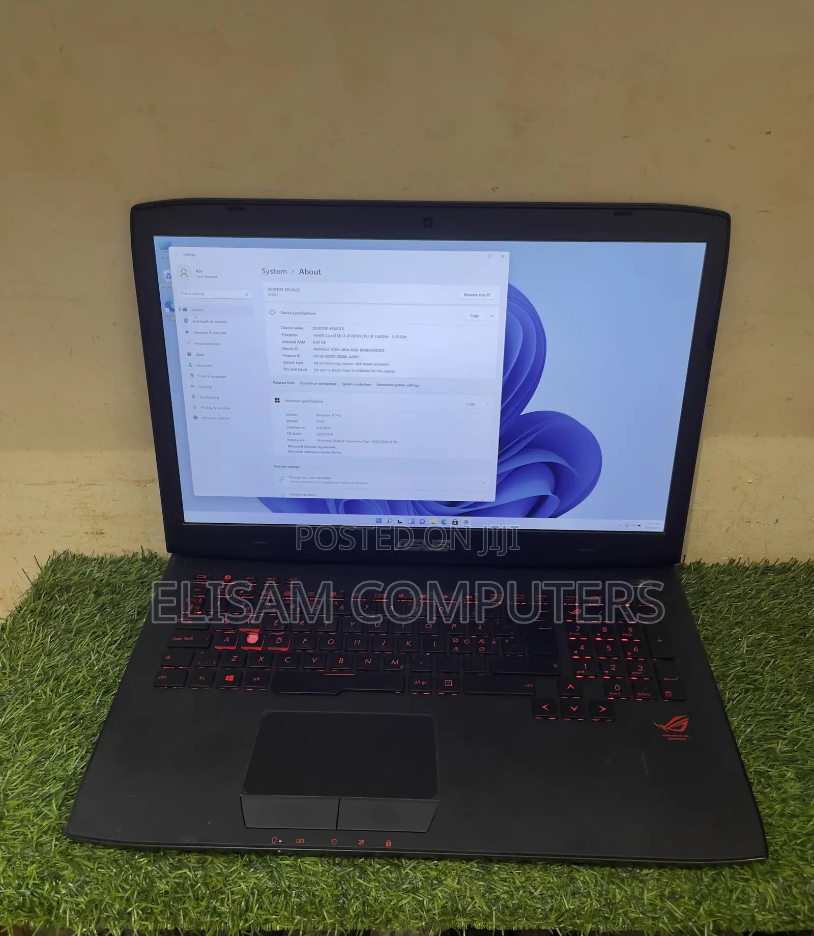 Laptop Asus G751JM 16GB Intel Core i7 HDD 1T