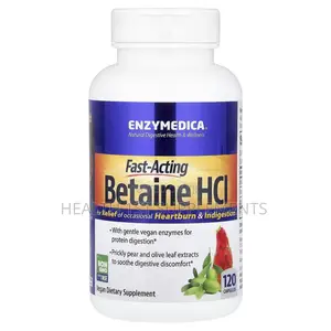 Enzymedica, Fast-acting Betaine Hcl, 120 Veg Capsules