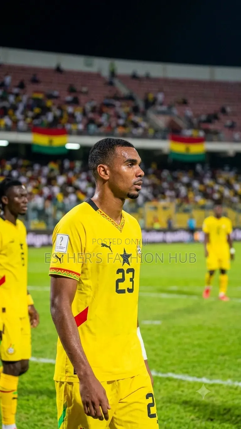 Ghana Jersey 24/25 Home White With World Cup Patches