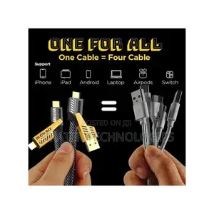 Multi-Function Data Cable, 4-in-1, Super Fast Data Cable