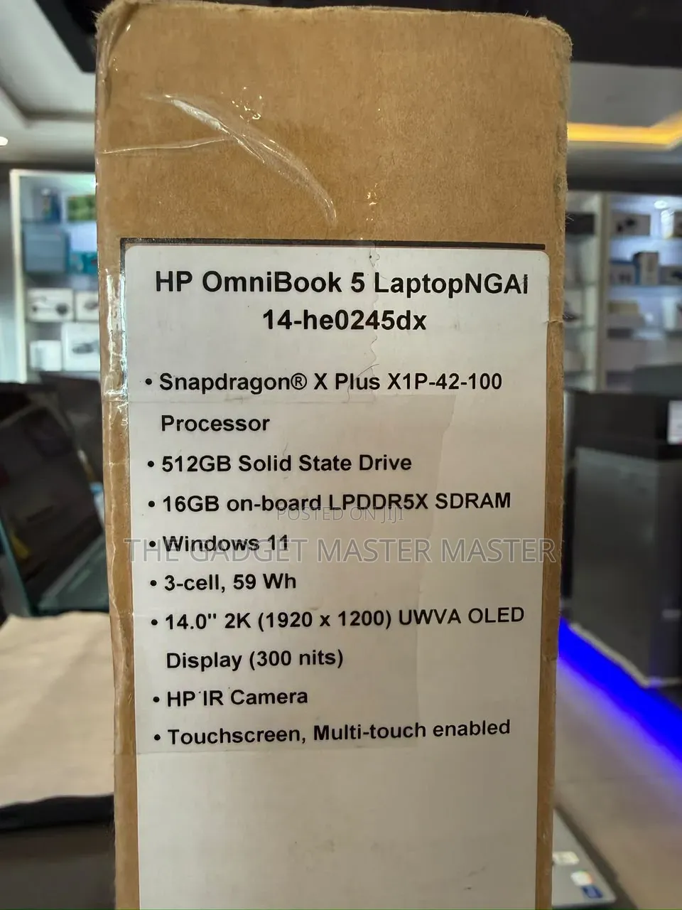 New Laptop HP OmniBook 5 14" 16GB Qualcomm Snapdragon X Plus SSD 512GB