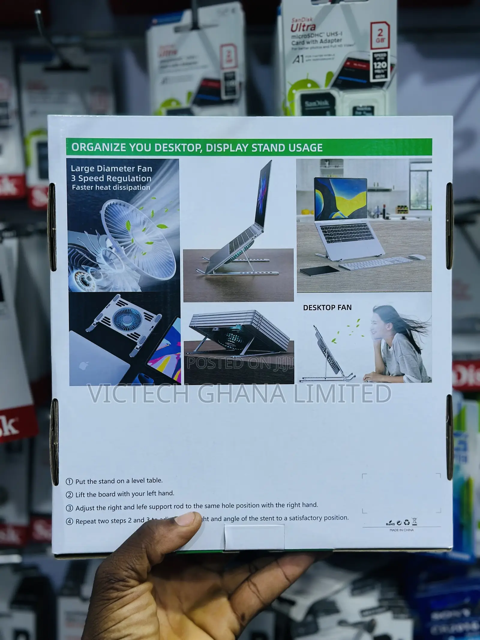 Laptop Stand Electric Fan