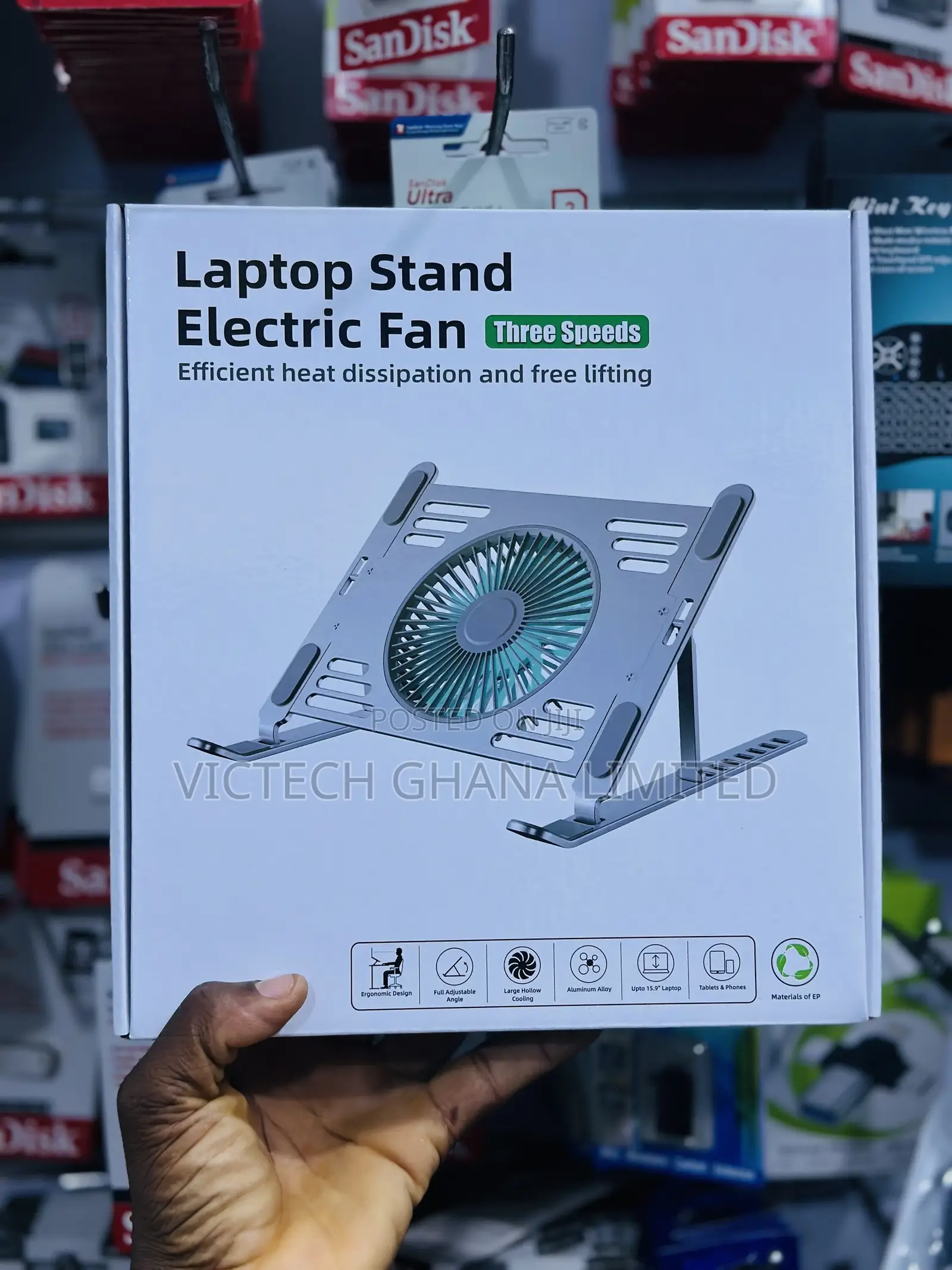 Laptop Stand Electric Fan