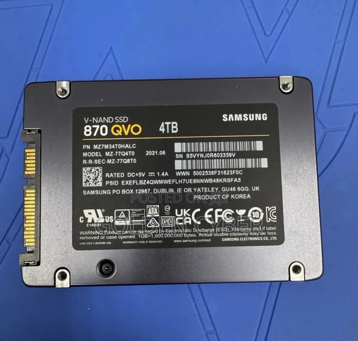 Samsung 870 Qvo 4tb 2.5" Sata Iii Internal SSD