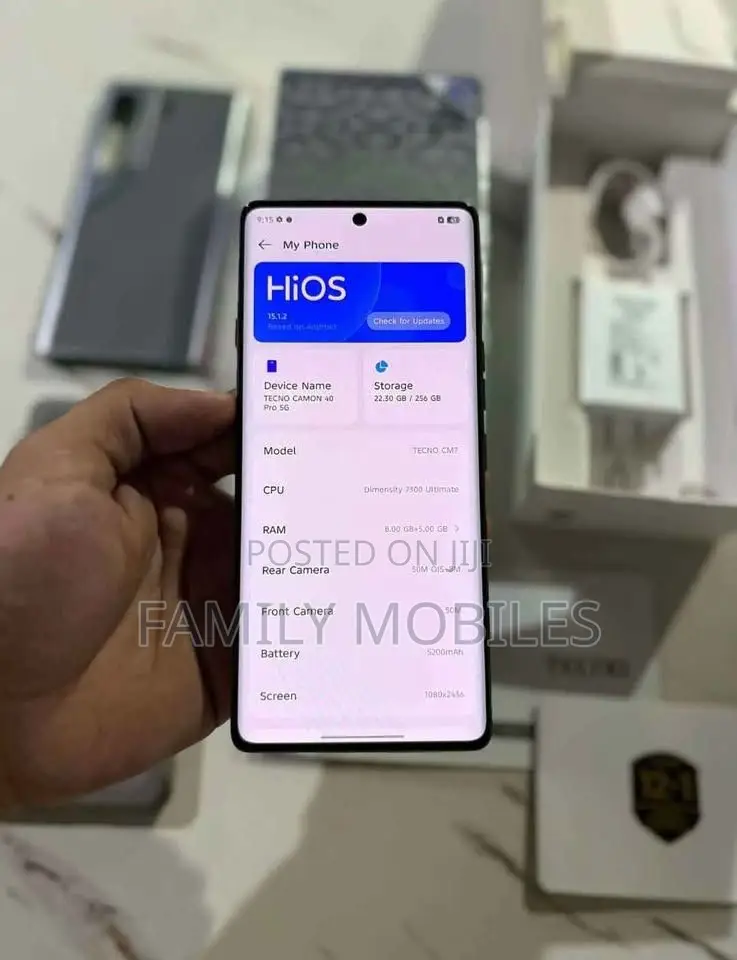 New Tecno Camon 40 Pro 4G 256 GB Gray