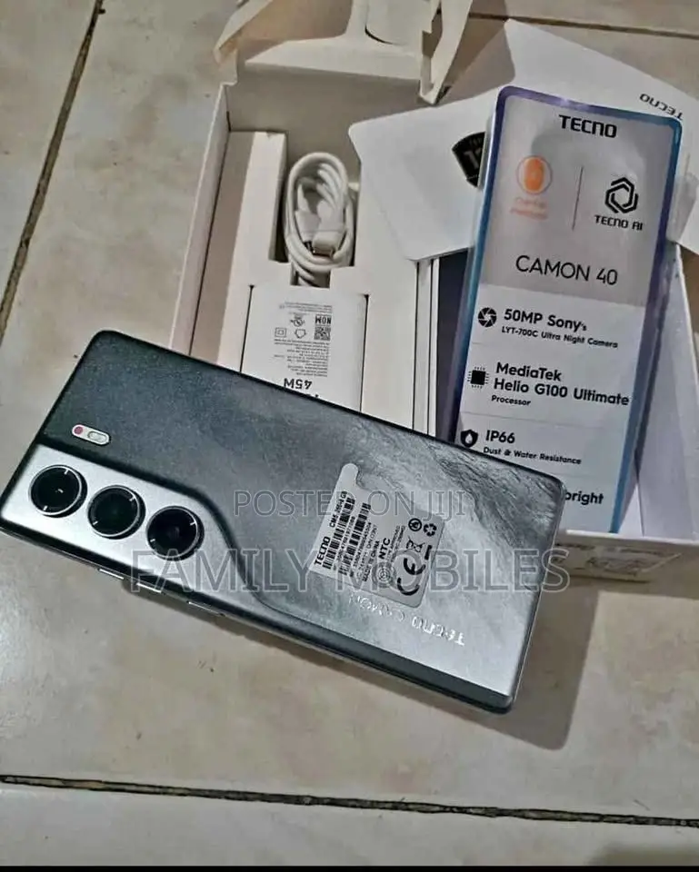 New Tecno Camon 40 Pro 4G 256 GB Gray