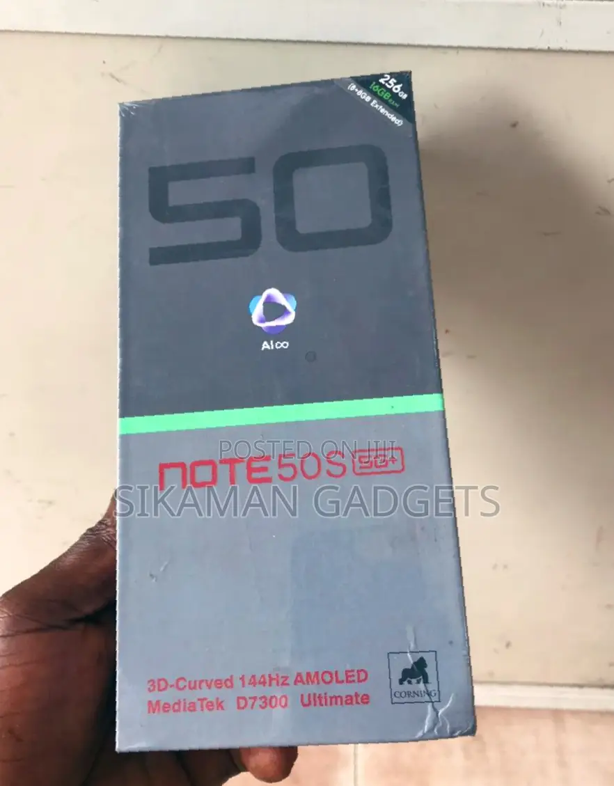 New Infinix Note 50s 256 GB Black