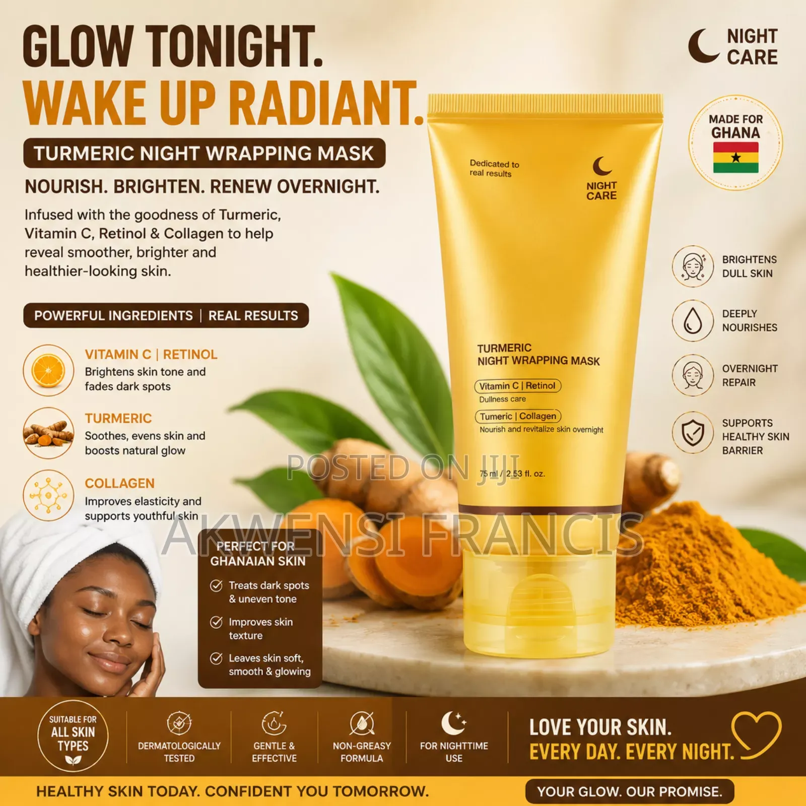 Turmeric Night Wrapping Mask