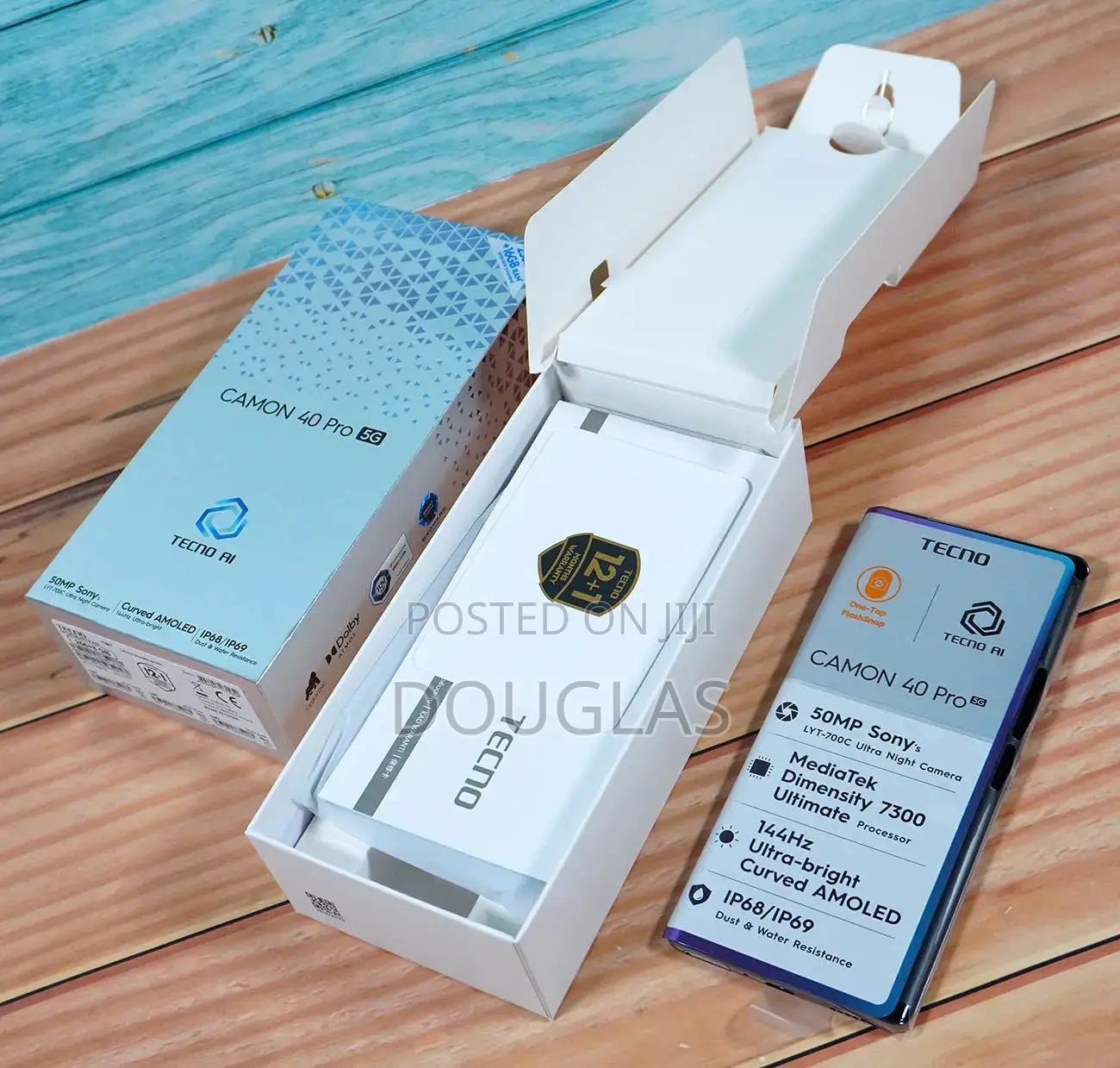New Tecno Camon 40 Pro 5G 256 GB Black