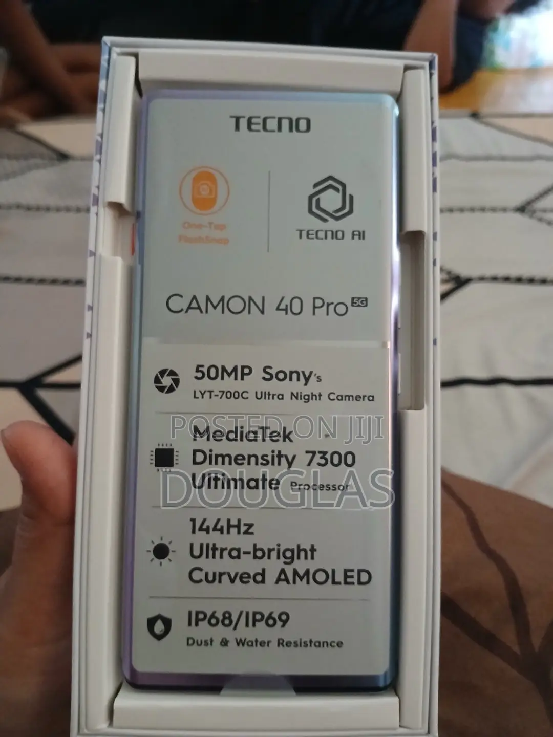 New Tecno Camon 40 Pro 5G 256 GB Black