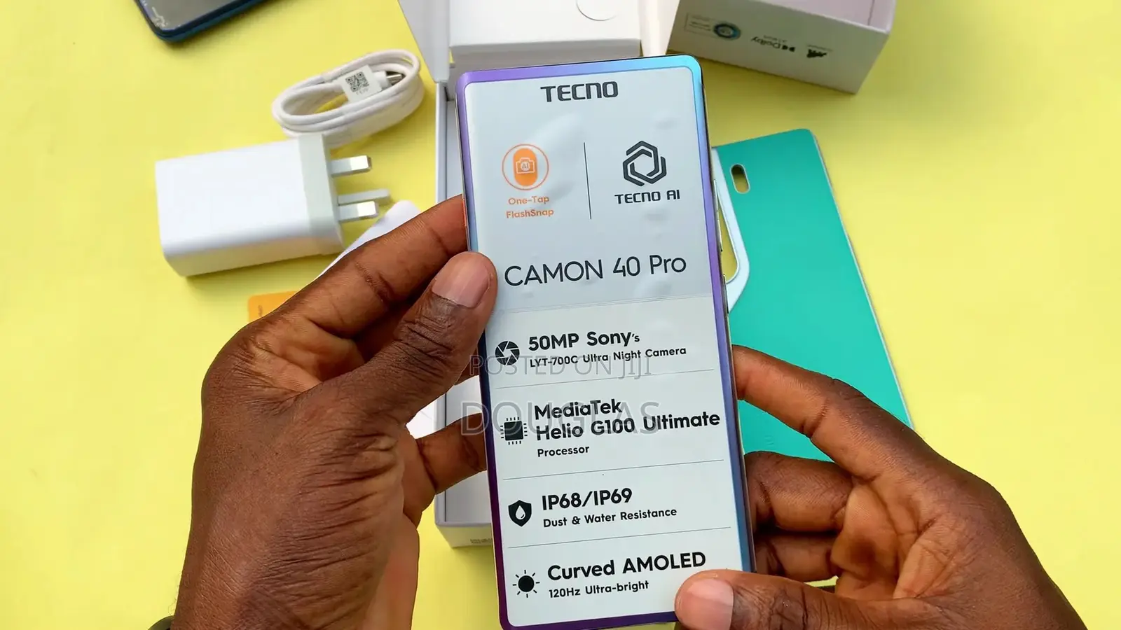 New Tecno Camon 40 Pro 5G 256 GB Black