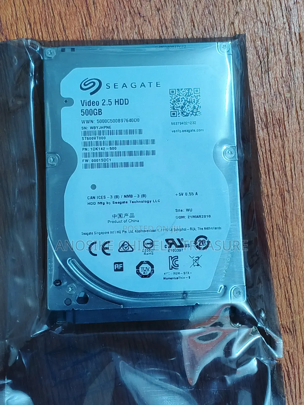 Laptop Hard Drive (500g)