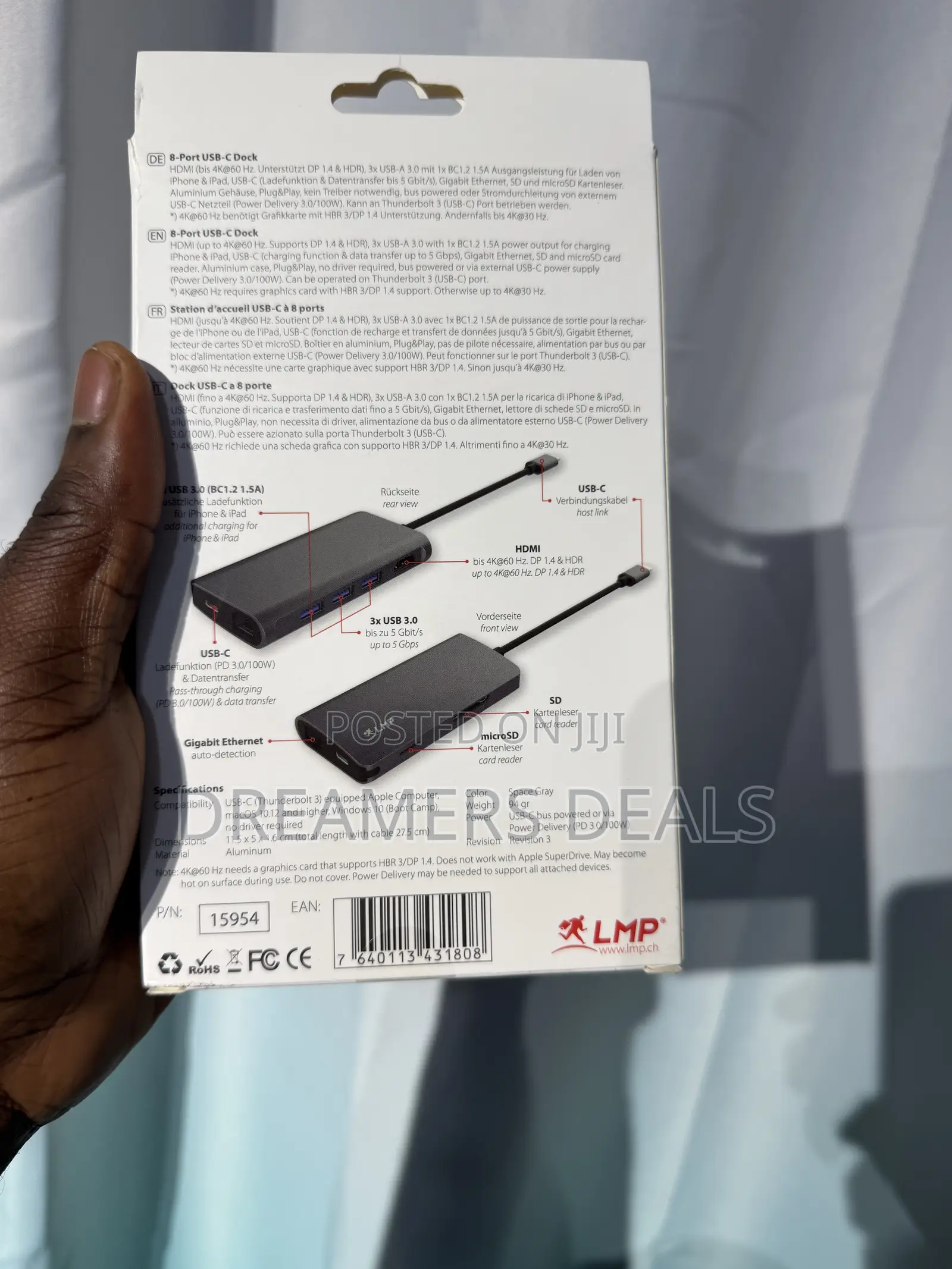 LMP Usb-C Mini Dock 8-Port Usb-C Dock