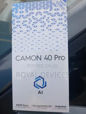 New Tecno Camon 40 Pro 5G 256 GB Black