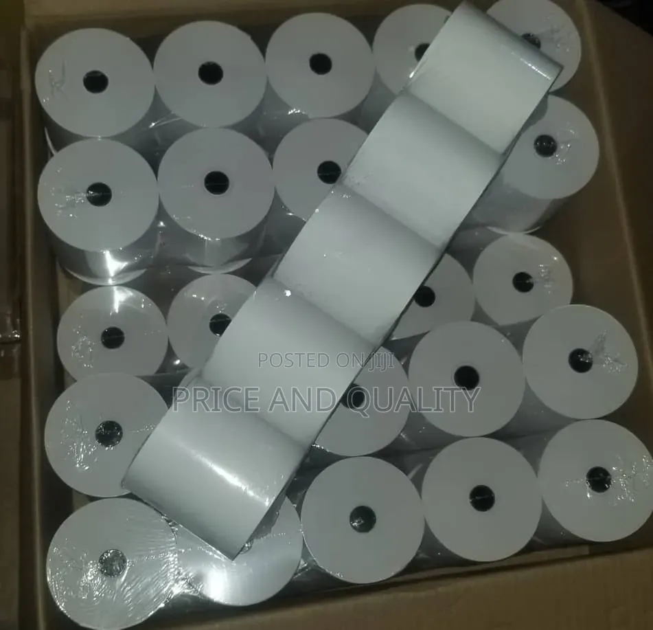 Thermal Paper Roll 80×80 Mm ( 50 Rolls Pack)