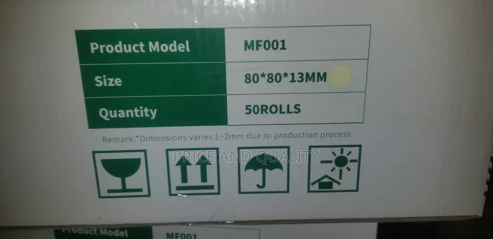 Thermal Paper Roll 80×80 Mm ( 50 Rolls Pack)