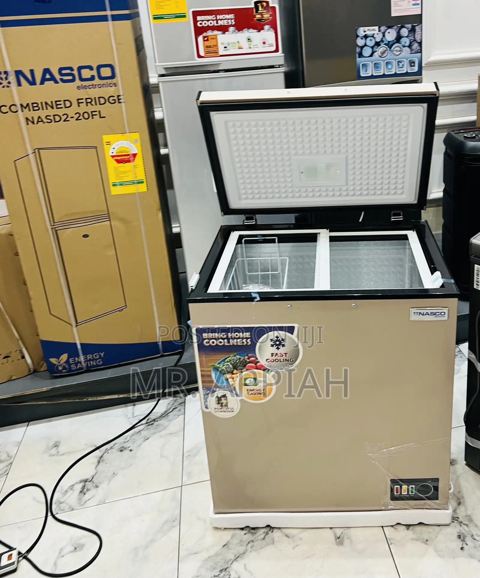 Get Durable Nasco 1 Door Chest Freezer(Gold)Nas-200fl 