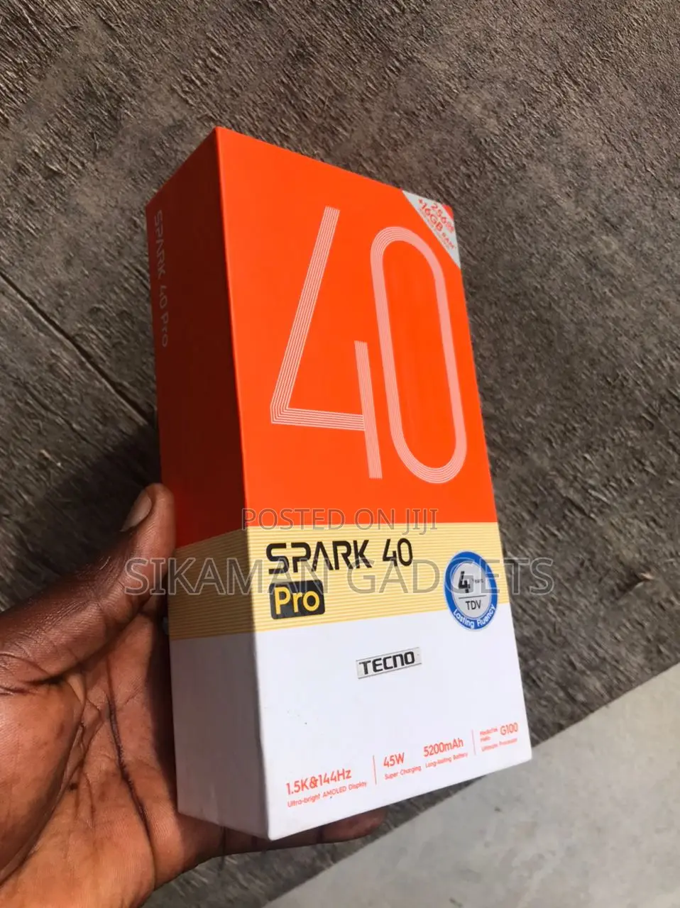 New Tecno Spark 40 Pro 256 GB Black