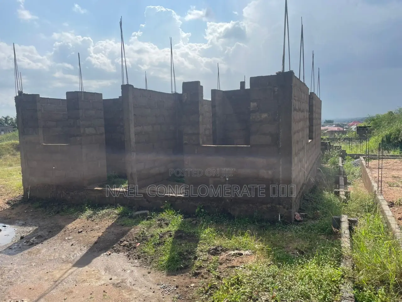 Uncompleted Chamber And Hall Self (Two) For Sale At Nsawam Doboro